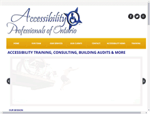 Tablet Screenshot of accesspros.ca